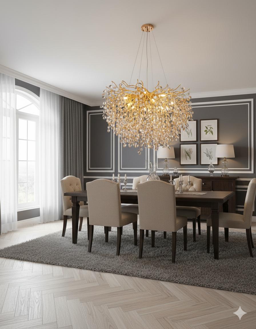 387 M0224070037 lAmpara colgante cristal led variedad - Imagen 1