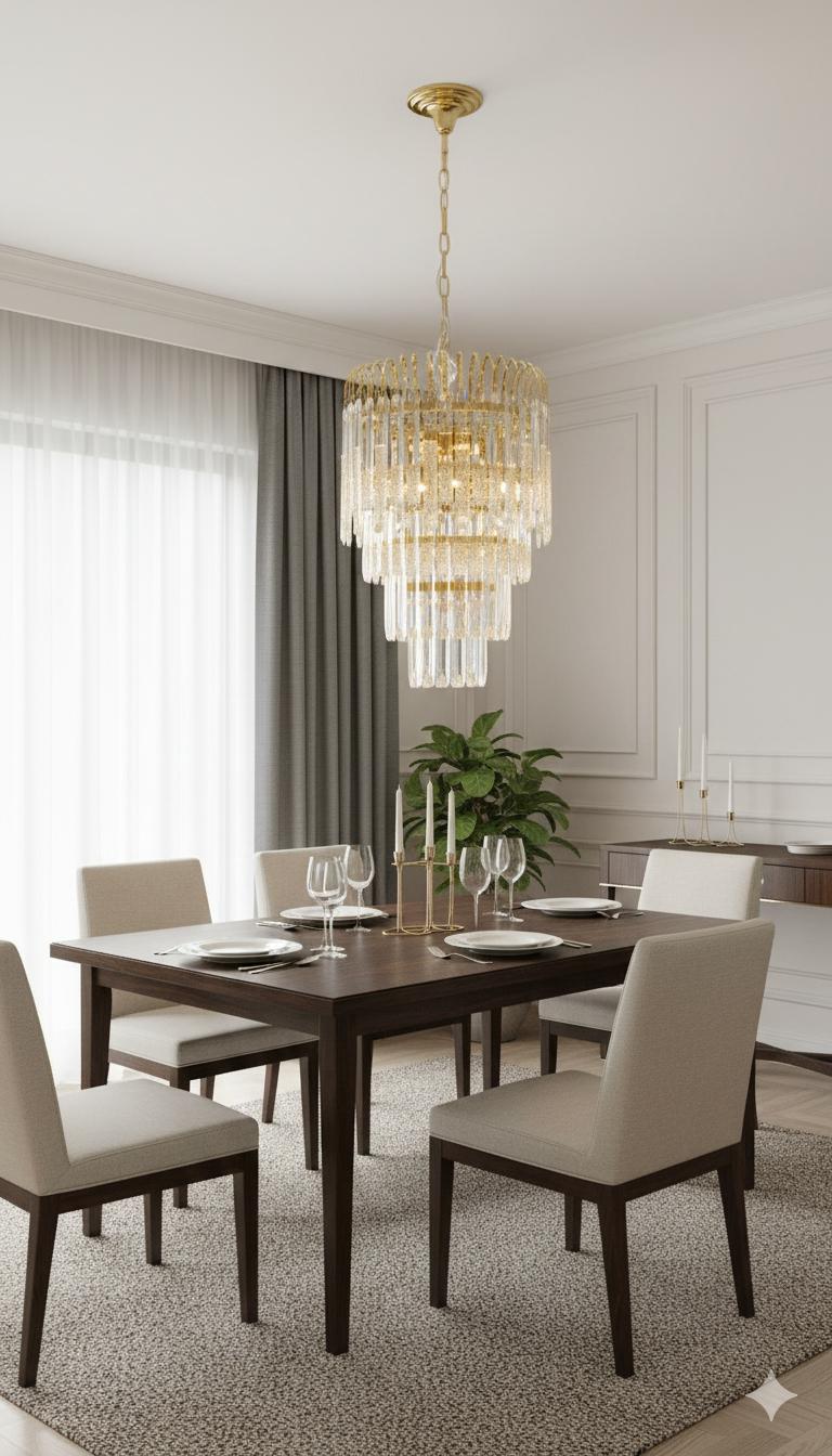 784 LG-MY50222124 Lampara de cristal de lujo - Imagen 1