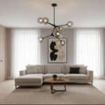 LG-GLM50417108 Lampara colgante moderna de 5 luces