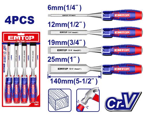 miferre_123_H Juego de cinceles de madera de 4 piezas EWCT0401 - Imagen 1