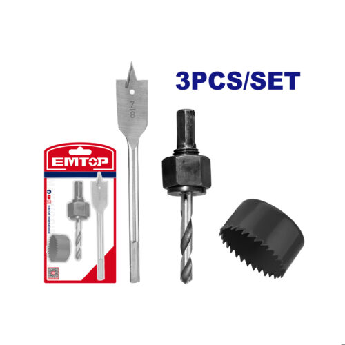 Set de Sierra de Corona para Instalación de cerraduras 3pcs EKHS302