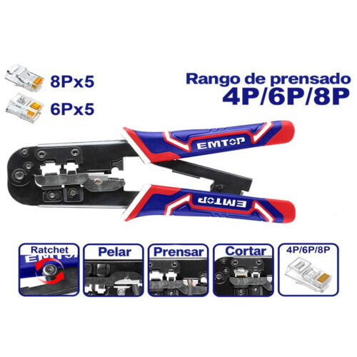Crimpador modular de enchufes EMPCR46801