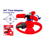 Rociador rotatorio de plástico de 3 brazos ESNE23602