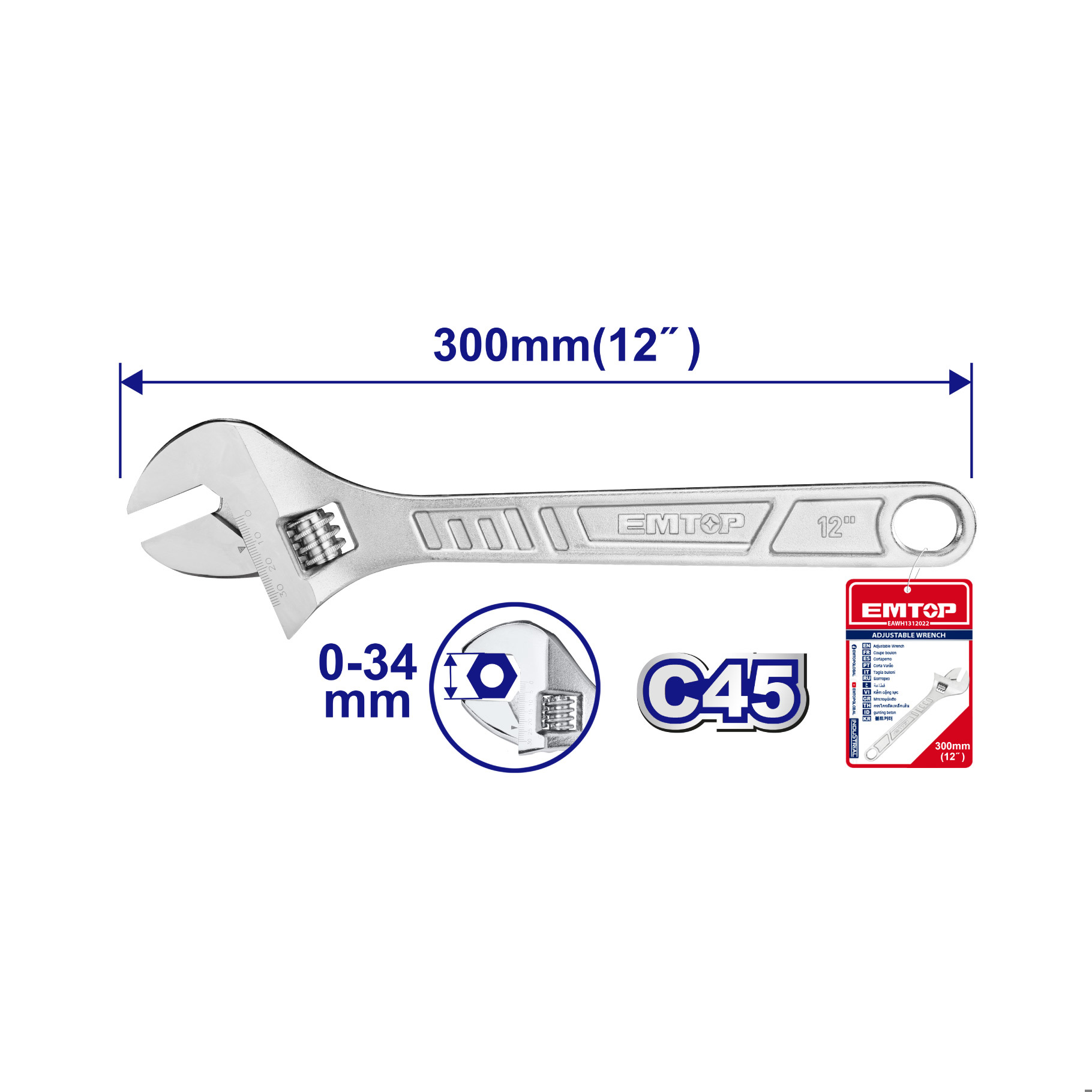 miferre_399_H Llave ajustable EAWH131222 - Imagen 1