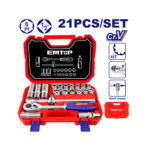 Juego de enchufes de 21 piezas de 1/2" ESKT12211
