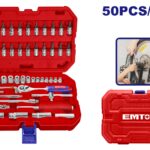 Juego de dados de 50 piezas de 1/4 ESKT14501