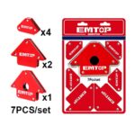 Set de soporte para soldadura magnética de 7 piezas EMWH7002