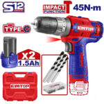 Taladro de impacto inalámbrico ECIDL12620