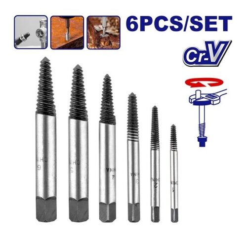 6 piezas Juego extractor de tornillos ESES2006
